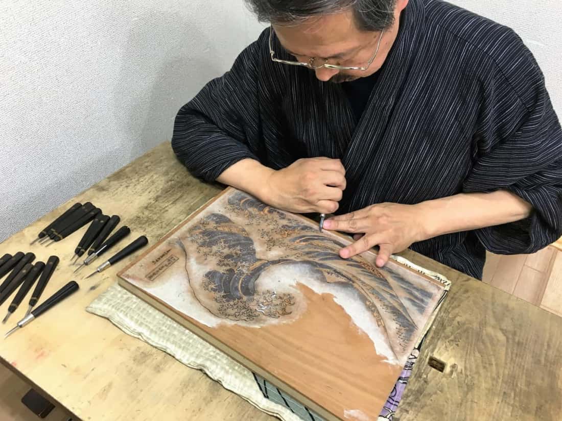 Japanese Woodblock Printing Process