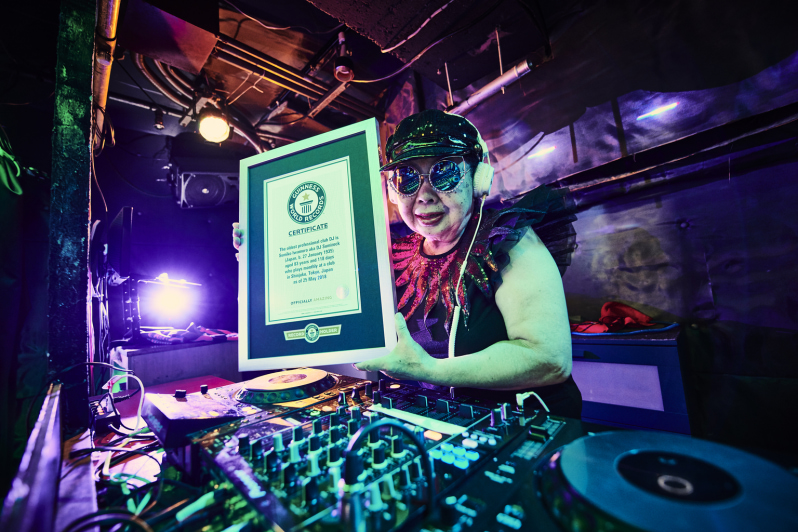 Japan world records oldest DJ