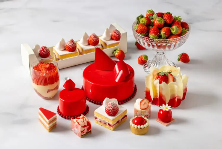 Strawberry Sweets Selection at the Fiorentina Pastry Boutique