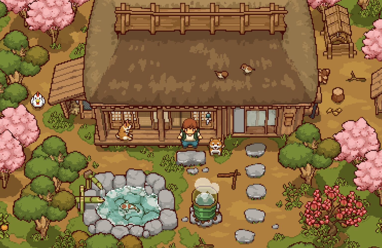 Japanese Rural Life Sim Gameplay