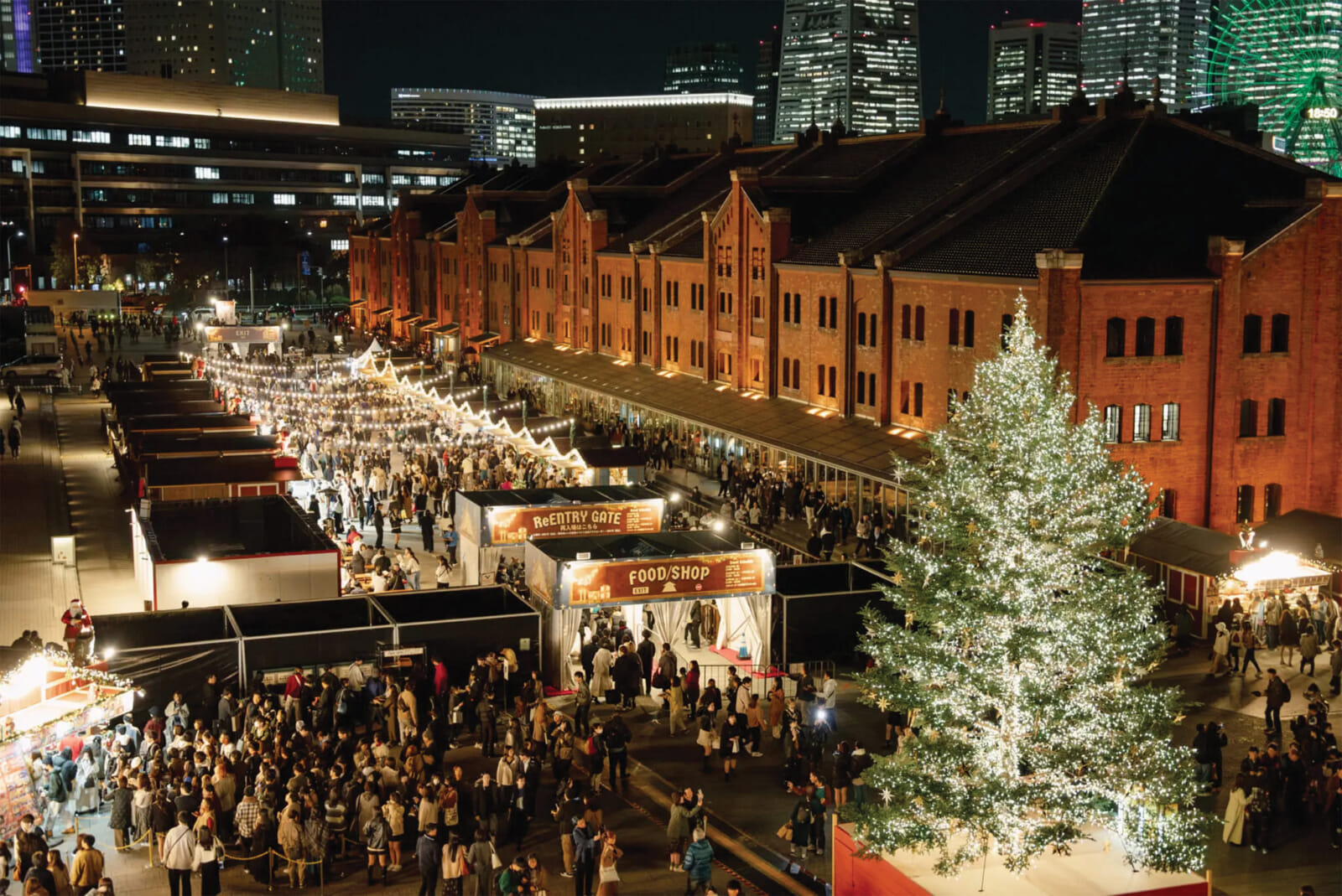 red brick warehouse yokohama christmas market tokyo