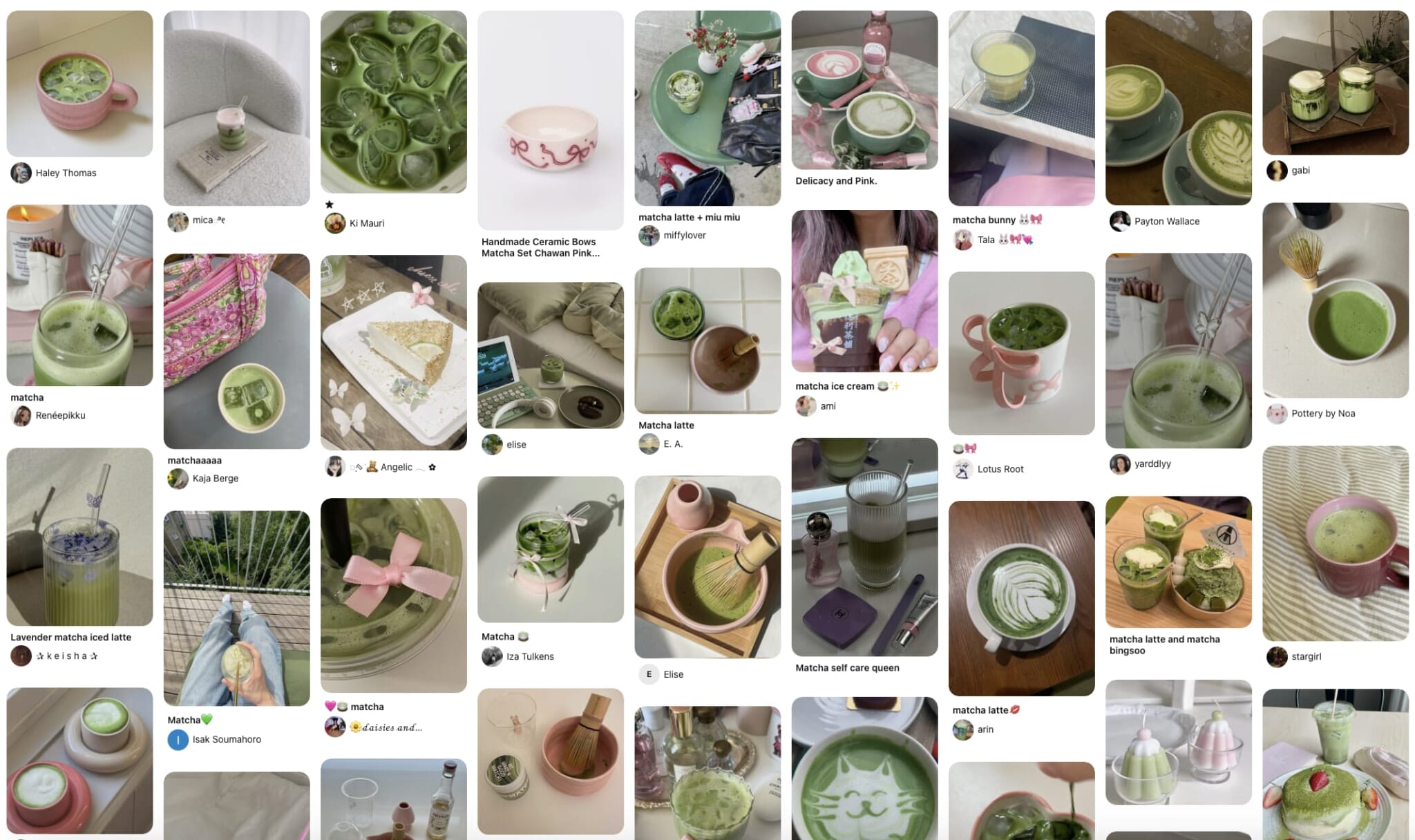 matcha balletcore pinterest