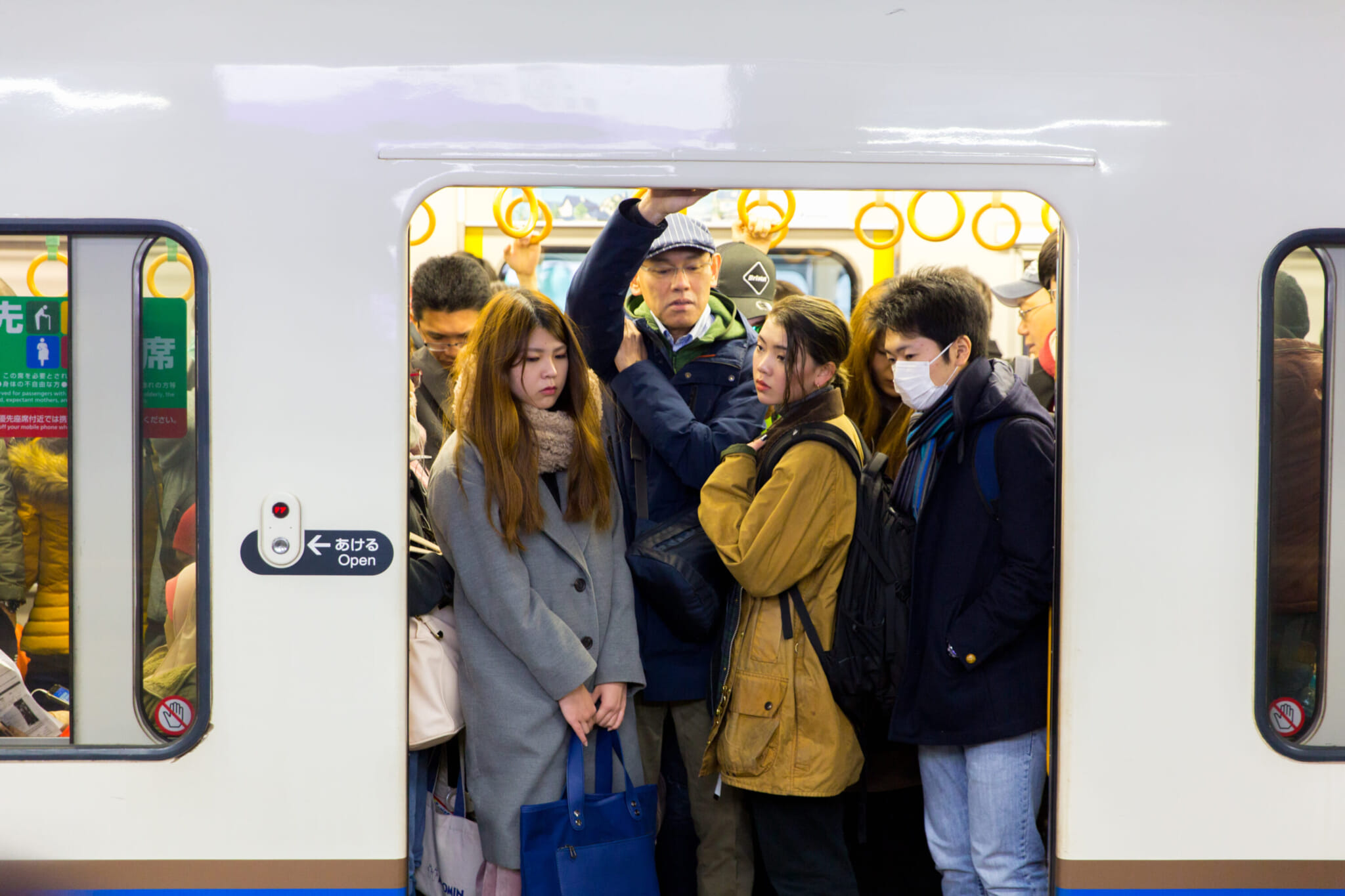 Kyoto japan tourists train