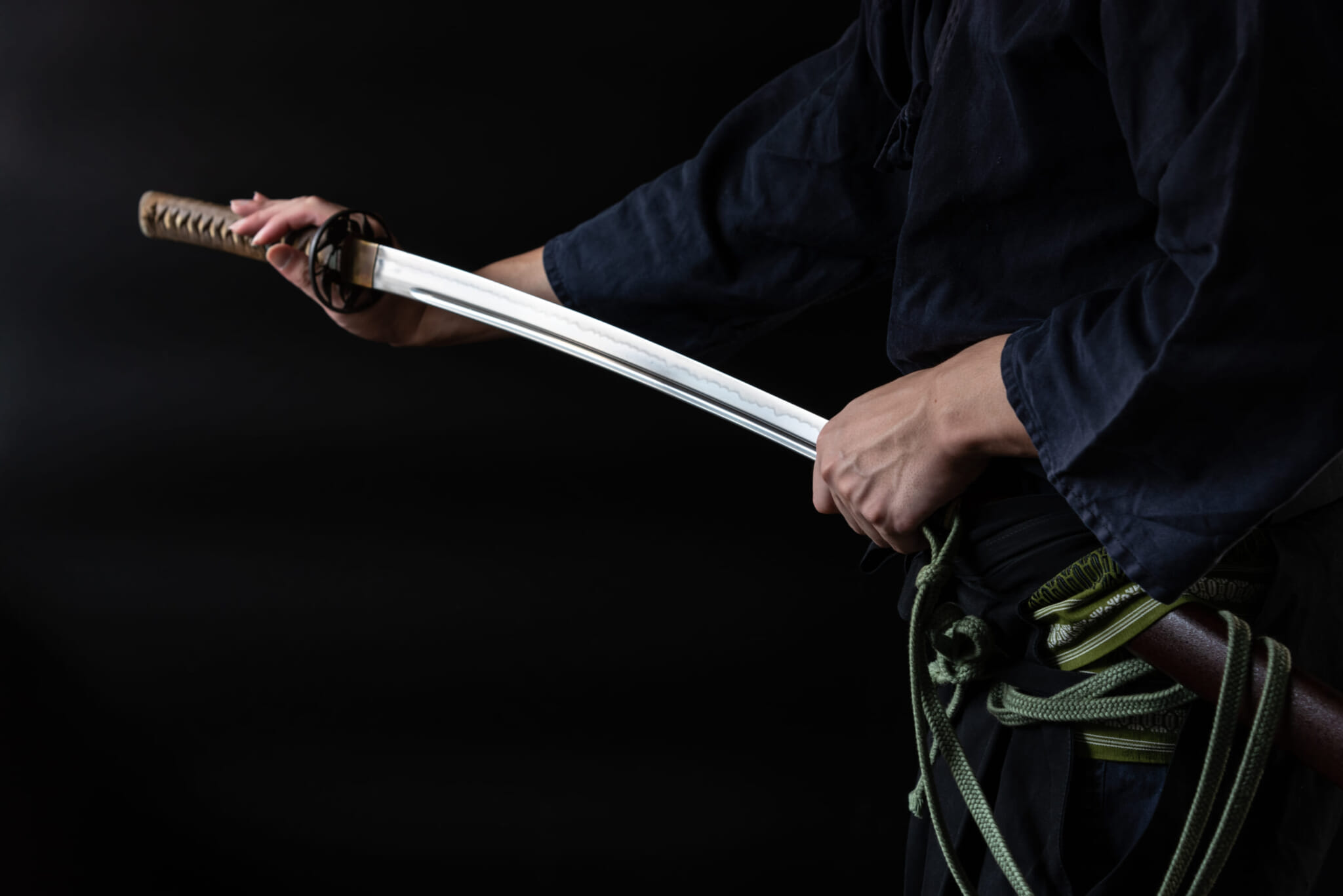 Samurai holding sword