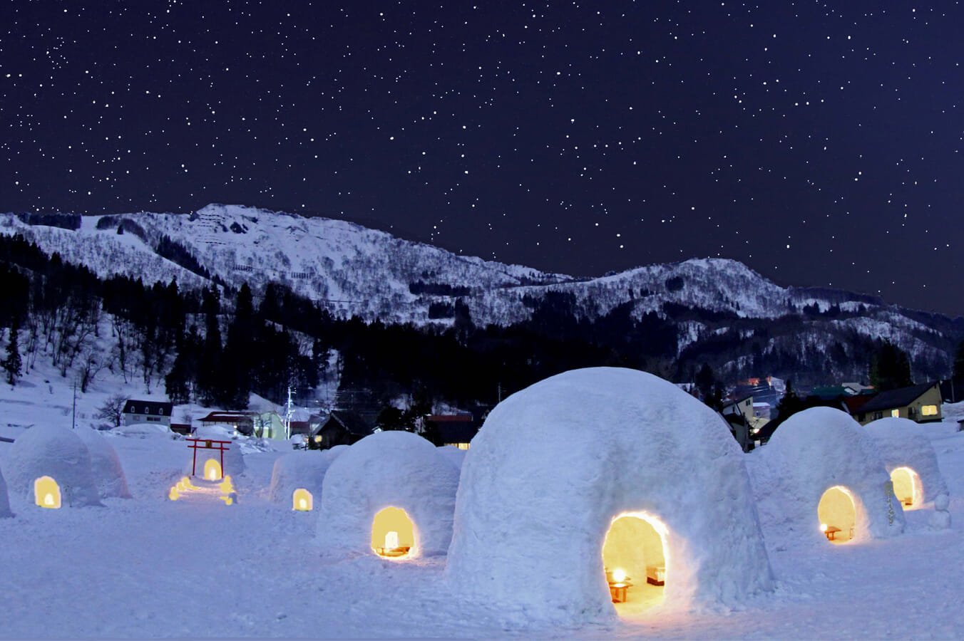 kamakura snow hut village 