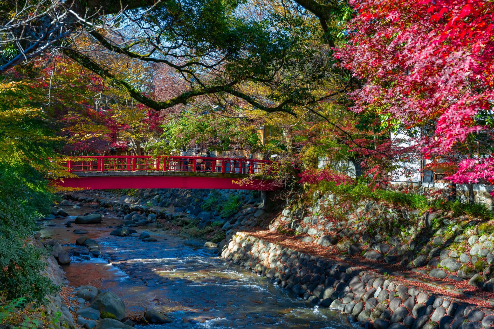 Shuzenji Onsen red bridge