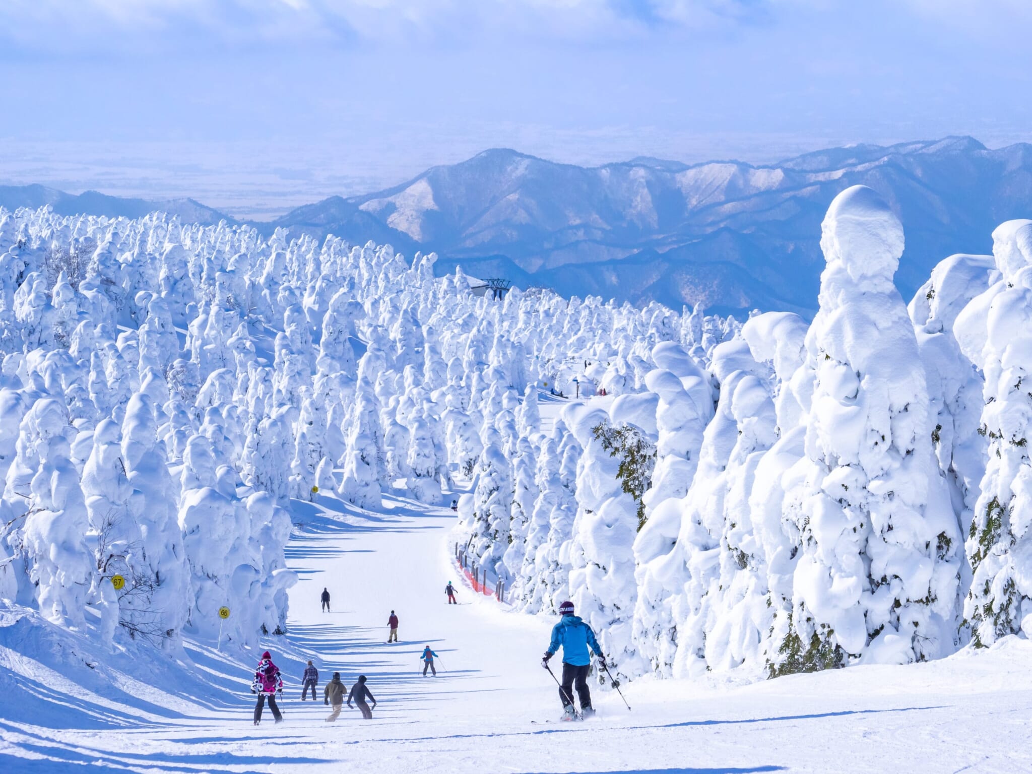 zao onsen ski japan in january