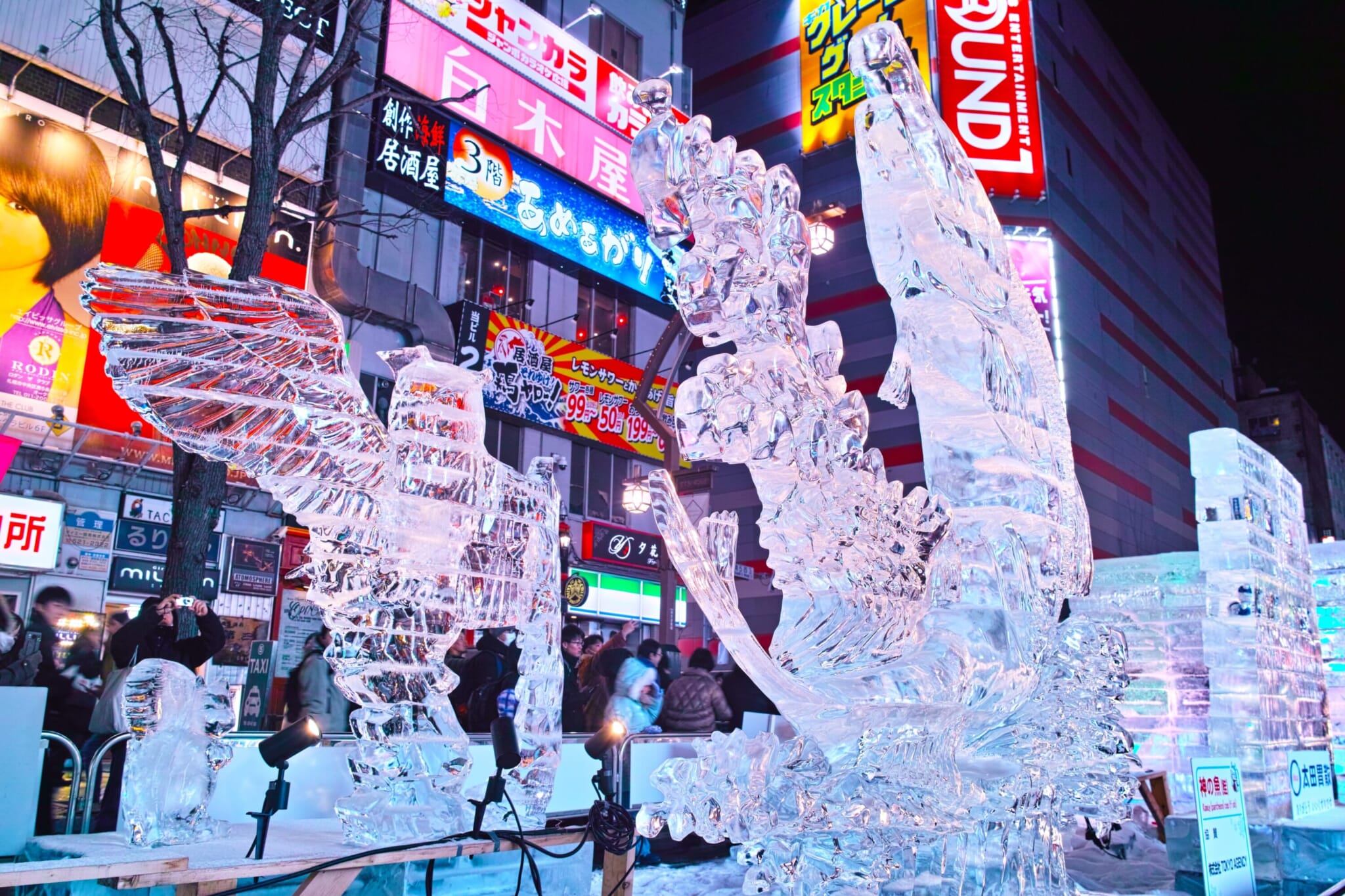 sapporo snow festival ice sculpture japan in february